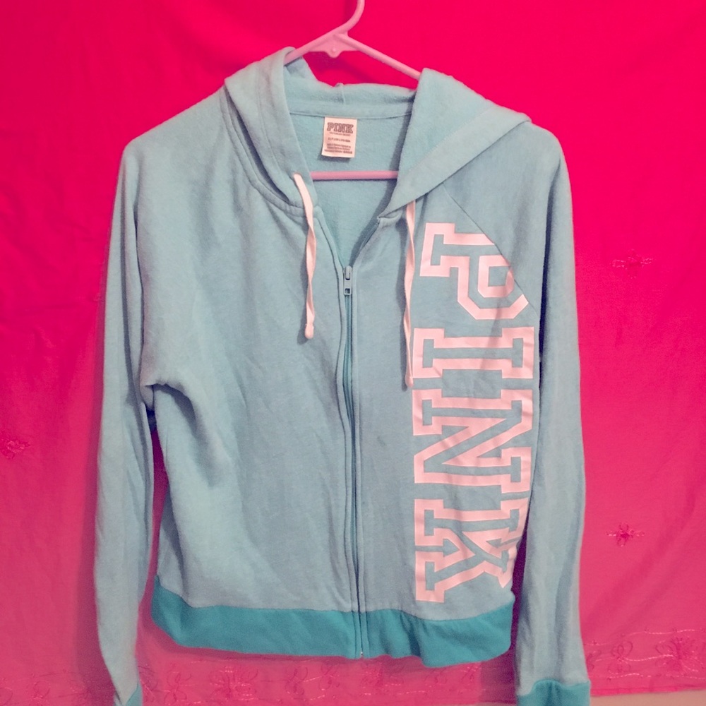 PINK by VS WOMANS AQUA HOODIE